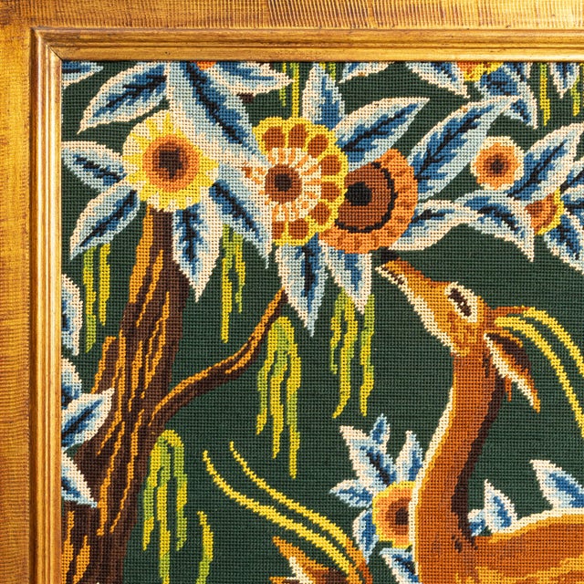 French 1960s France Yellow Tapestry Wall Hanging For Sale - Image 3 of 15