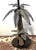 Brown Late 20th Century Pair of British Colonial Style Tole and Rope Double Palm Tree Lamps For Sale - Image 8 of 12