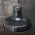 Industrial Vintage French Industrial Black Enamel Pendant Light from GAL For Sale - Image 3 of 5