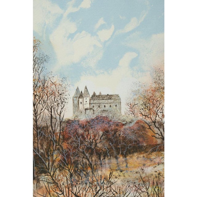 Antonio Rivera, Château de Saumur, Lithograph For Sale - Image 4 of 7