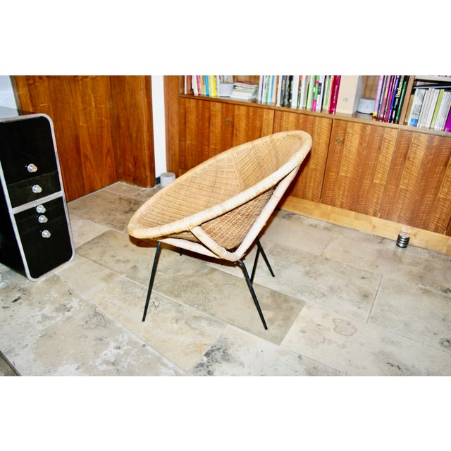 Wicker Armchair by Paul McCob, USA, 1950s For Sale - Image 8 of 8