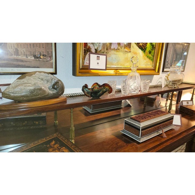 Mid-Century Modern Mid Century Murano Art Glass Shell Bowl For Sale - Image 3 of 13