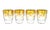 Set of 4 Italian Gilt Laurel & Tassel Lowball Glasses by Cre Art – Hollywood Regency / Neoclassical For Sale - Image 10 of 11