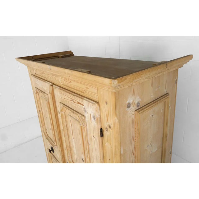 Brown Austrian Pine Farmhouse Wardrobe Cabinet by Voglauer For Sale - Image 8 of 8