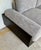 Modern Gray Chevron Bolster Sofa For Sale - Image 4 of 8