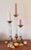 Vintage Xl Brass and Lucite Candlesticks Set 3 Candle Holders For Sale - Image 4 of 13
