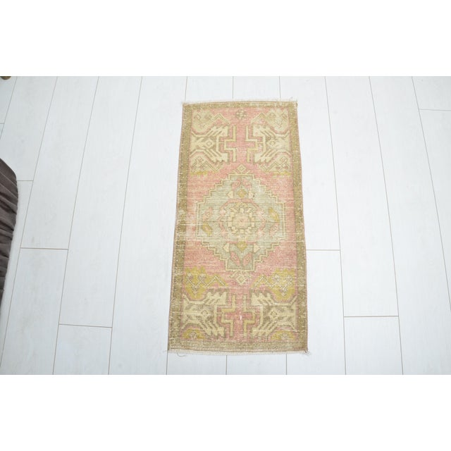 Handmade wool carpet in Turkish Anatolia , Vintage Oushak Rug,Turkish Vintage Anatolian Rug, Handmade wool Rug . One Of...