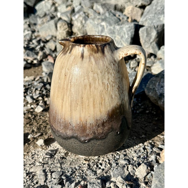 Handmade Lava Flow Glazed Studio Ceramic Jug, Germany, 1970s For Sale - Image 10 of 15