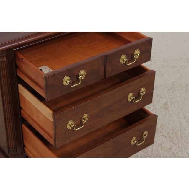 Pair of Stickley Cherry 3 Drawer Nightstands For Sale In Philadelphia - Image 6 of 14