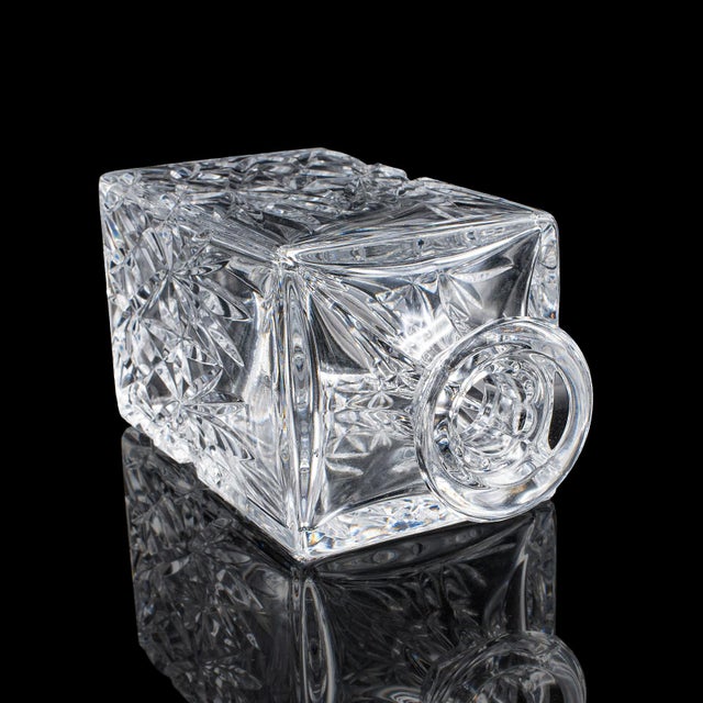 Transparent Vintage Whisky Decanter, English, Cut Glass, Scotch Bottle, Whiskey, Spirits For Sale - Image 8 of 11