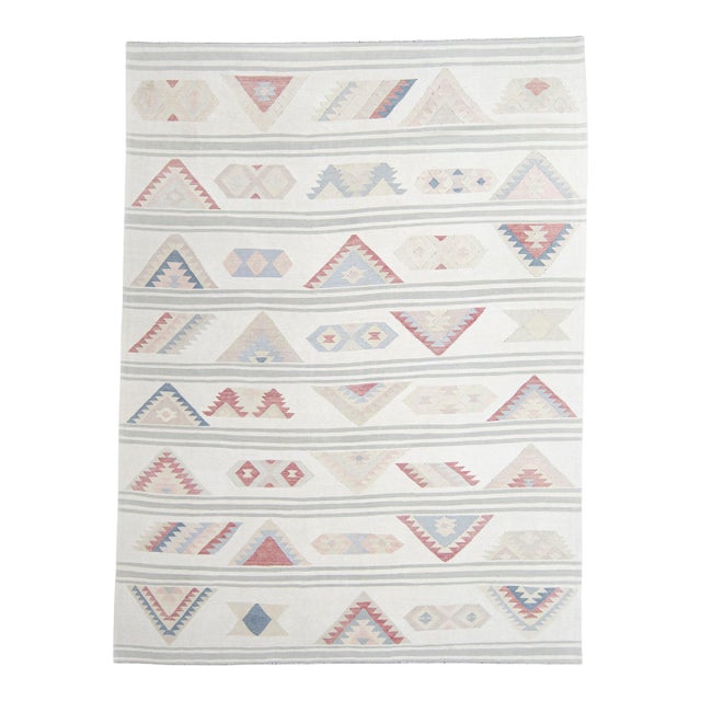 Turkish Kilim Oriental Handmade Flatweave 8'11" x 11'11" #20279 For Sale