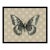 Modern Butterfly Large Canvas Print in Black Frame Color-Way 8 For Sale