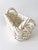 1980s White Ceramic Woven Lattice Rectangular Handled Cachepot or Basket For Sale - Image 9 of 11