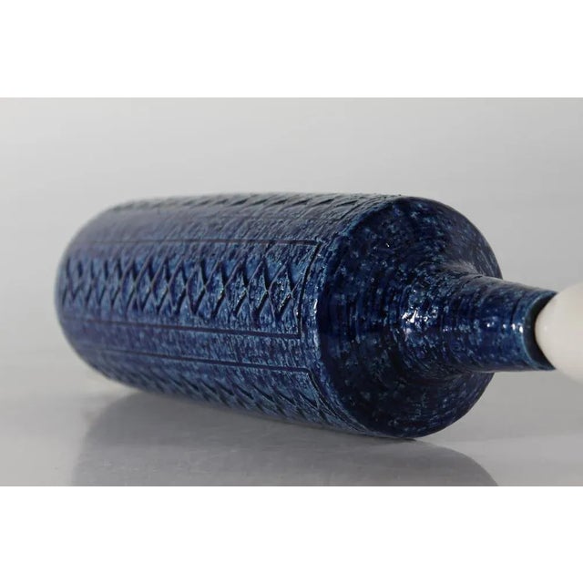 Tall Danish Cobalt Blue Table Lamp by Per Linnemann-Schmidt for Palshus, 1960s For Sale - Image 10 of 13