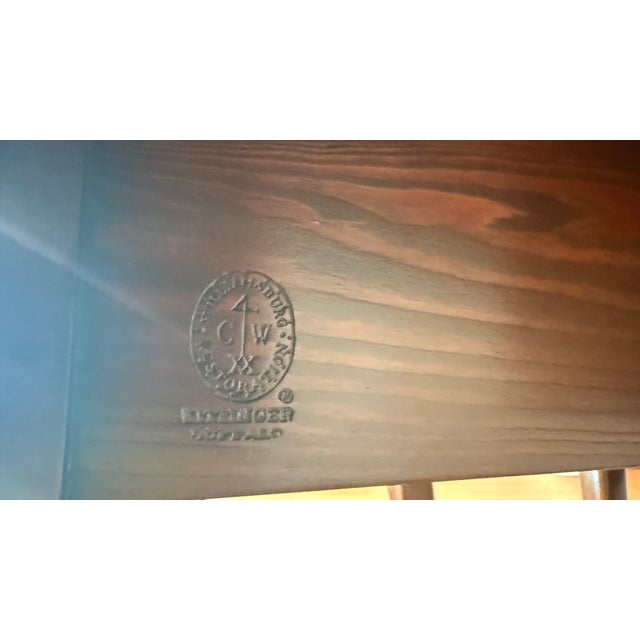 Late 20th Century Kittinger Colonial Williamsburg Drop Leaf Round Mahogany Table For Sale - Image 15 of 15