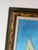 Vintage Sailboat Seascape Oil Painting on Board – Framed For Sale - Image 11 of 15