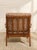 Vintage Mid-Century Modern Walnut Armchair in Textured Brown Upholstery For Sale In Los Angeles - Image 6 of 7