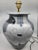 Large ceramic lamp by Hubert Olivier, France, 1980. It measures 47 cm in height and 30 cm in diameter, decorated with...