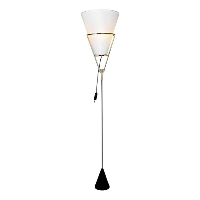 Mid-Century Austrian Vice Versa Floor Lamp in Brass and Iron attributed to Carl Auböck, 2025 For Sale
