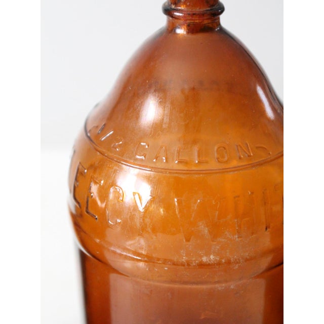 Early 20th Century 1930s Fleecy White Brown Glass Bottles Set of 3 For Sale - Image 5 of 12