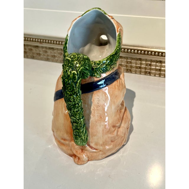 Italian Majolica Pig Pitcher Signed and Numbered For Sale In Los Angeles - Image 6 of 8