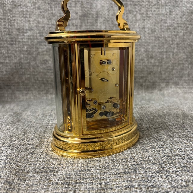 Early 20th Century Early 20th Century Mappin & Webb Brass Clock For Sale - Image 5 of 8