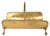 Metal Vintage Brass Fireplace Log Holder For Sale - Image 7 of 10
