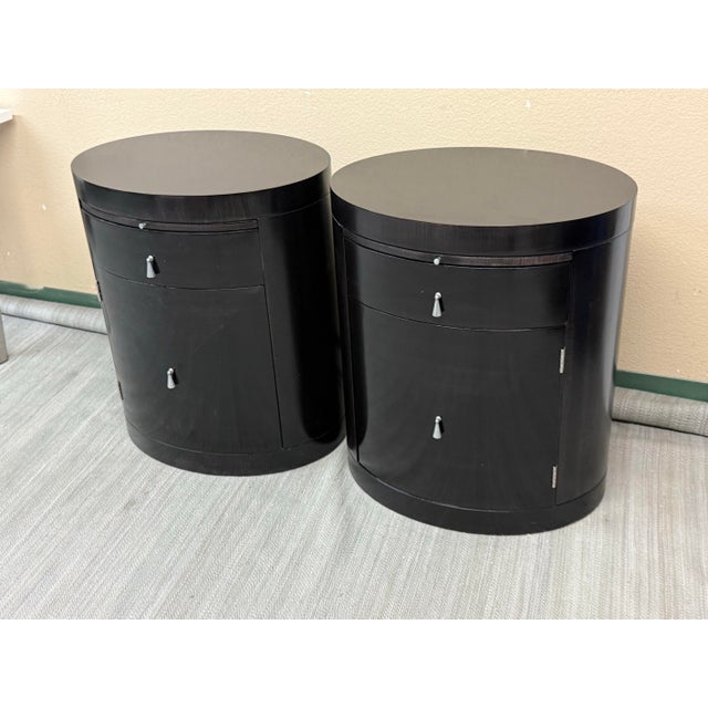 Art Deco Baker Furniture Archetype Nightstands, Pair For Sale - Image 3 of 11