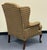 Late 20th Century Upholstered Wingback Chairs - A Pair For Sale - Image 9 of 12