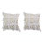 Boho Chic Moroccan Wool White Wedding Pillow, a Pair For Sale