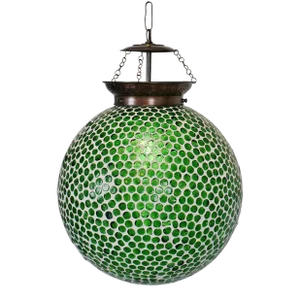 Green Mosaic Globe Pendant Small