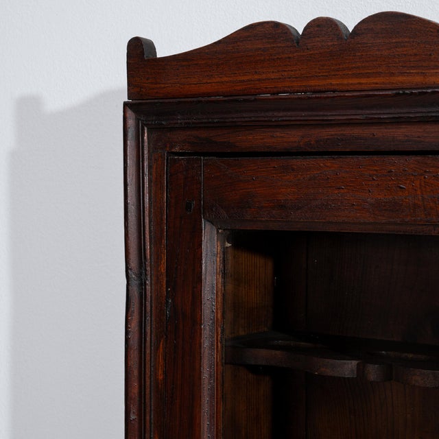 19th Century France Brown Wood Display Cabinet For Sale - Image 4 of 10
