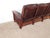 Vintage Antique Style Mission Prairie Arts & Crafts Dark Oak Scallop Back Sofa For Sale - Image 14 of 16
