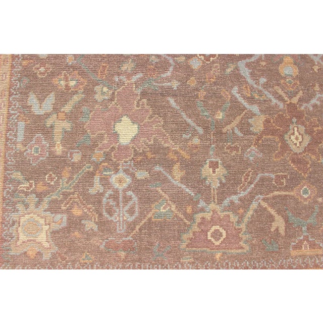 Terra Cotta Keivan Woven Arts Large Hand-Knotted Wool Amritsar Rug 12'9 X 15'9 For Sale - Image 8 of 13