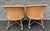 Tan Vintage Natural Woven Wicker Barrel Chairs on Casters - Set of 2 For Sale - Image 8 of 11