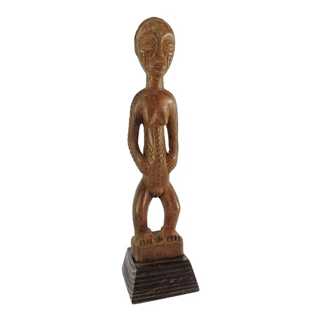 Early 20th Century Tabwa Female Miniature Figure For Sale