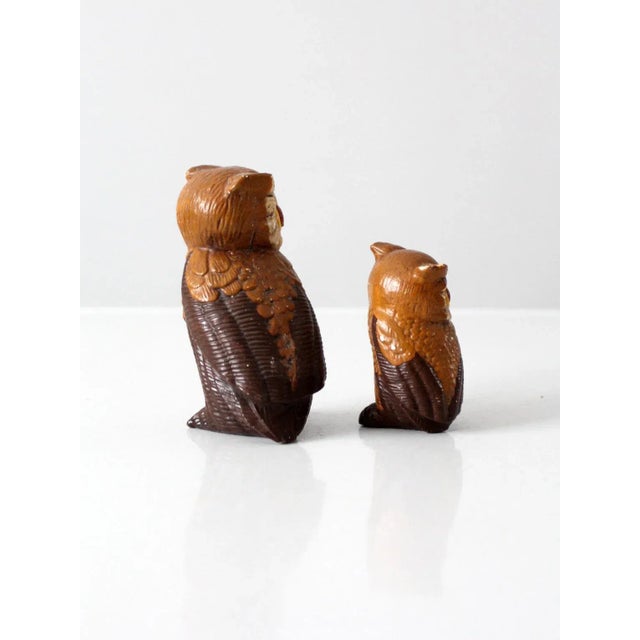 Vintage Owls Pair For Sale - Image 6 of 11