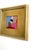 Pink Curated Set of 3 Framed Mini Paintings in Pink, Blue and Red For Sale - Image 8 of 9