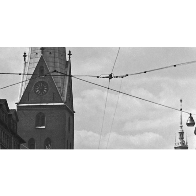 Traditional Tram to Wandsbek Over Mönckebergstraße Hamburg, Germany 1938, Printed 2021 For Sale - Image 3 of 5