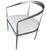 2025 Rh Chair Thaddeus Curved Forged Pewter Fabric Seat Side Restoration Hardware Barrelback Slope Arm For Sale - Image 10 of 10