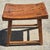 Early 20th Century Vintage Rustic Asian Hand-Hewn Elm Wood Saddle Seat Low Stool For Sale - Image 5 of 10
