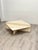 Modern Vintage Travertine Coffee Table For Sale - Image 3 of 11