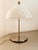 Satin Steel Lamp with White Dome For Sale - Image 5 of 11