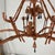 1960s Whimsical Chinoiserie Faux Bamboo Monkey Chandelier With Black Teardrop Accents For Sale - Image 14 of 16