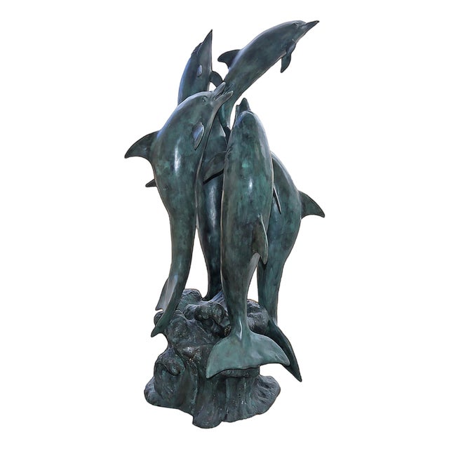 Fountain of the Dolphins Sculpture, Bronze For Sale
