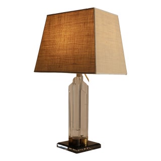 Sculptural Brass Table Lamp, 1970s For Sale