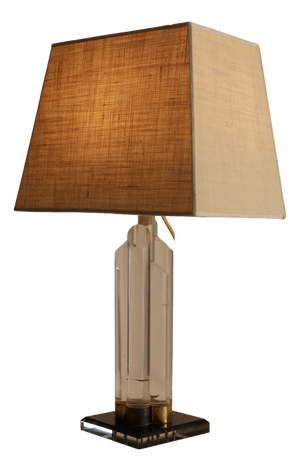 Sculptural Brass Table Lamp, 1970s