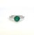 2010s Natural Emerald Diamond Ring Size 6.5 14k W Gold 1.93 TCW Certified For Sale - Image 5 of 11
