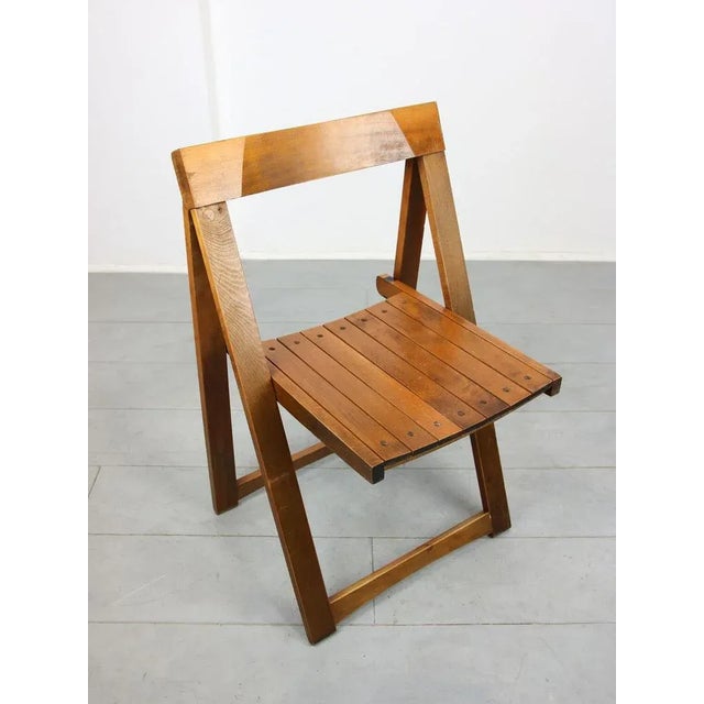 Vintage Trieste Folding Chair by Aldo Jacober for Bazzani For Sale - Image 9 of 18