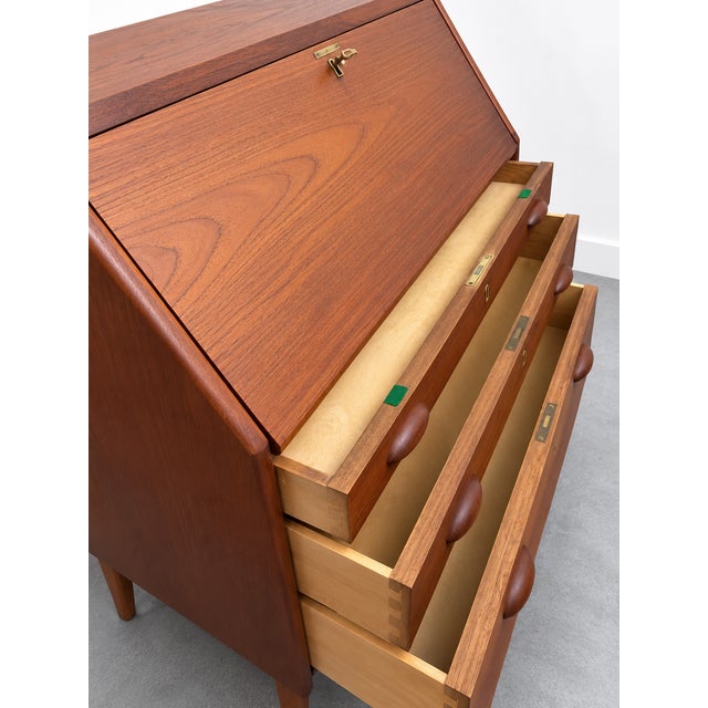 Mid-Century Teak Secretary, Denmark, 1960s For Sale - Image 6 of 7